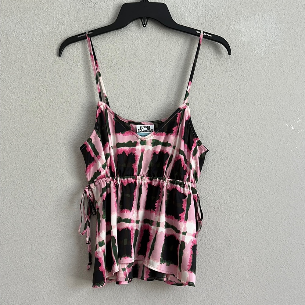 Future collective waist tie spaghetti strap medium top
